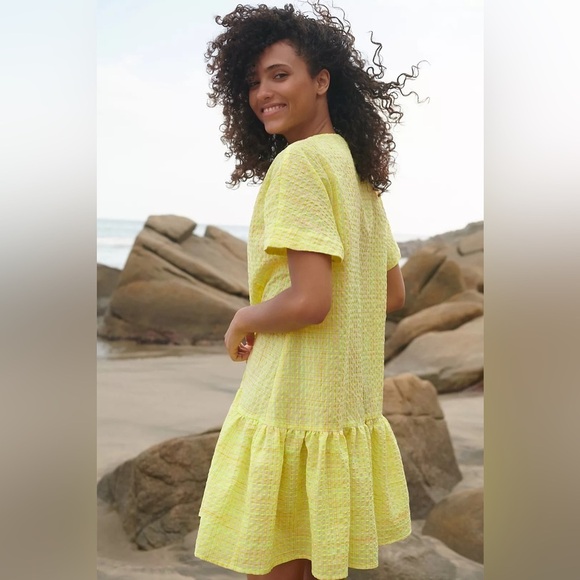 NWT Anthropologie Corey Lynn Calter Mariah Textured Mini Dress Medium - Picture 2 of 9